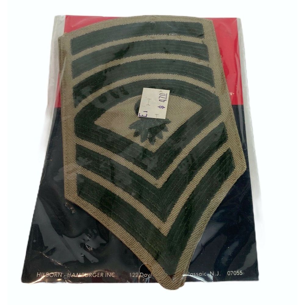 Vintage Military Army Uniform Patch Green Tan